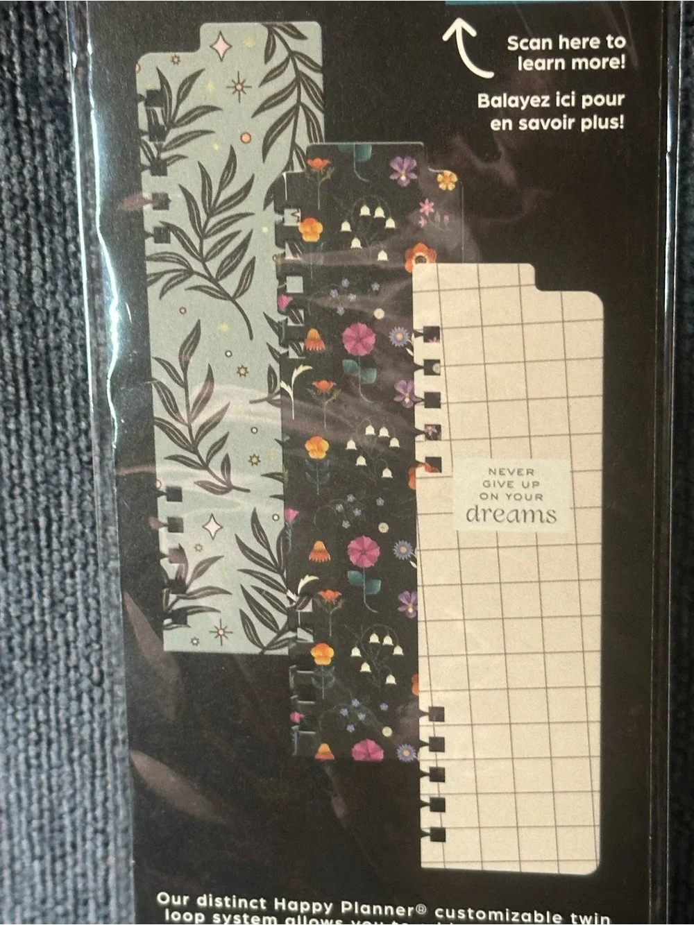 Happy Planner Mystic Garden Classic SPIRAL Bookmarks - 3 pack